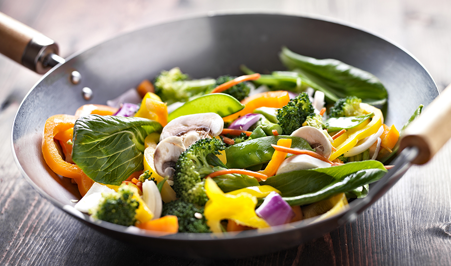 Stir-Fry Vegetables with Brown Rice